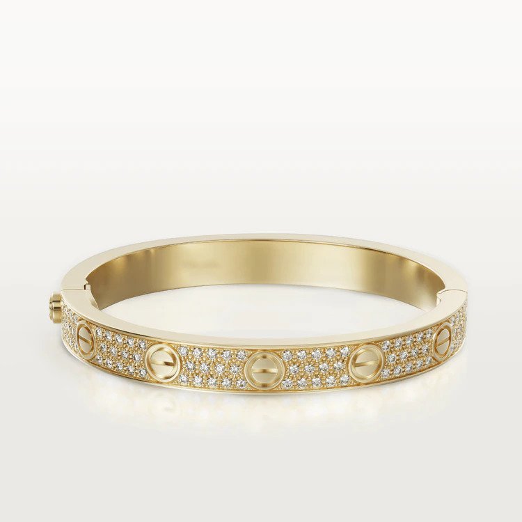 [Kincade Jewelrys] Bracelet Love 6,1 mm pavé de diamants 