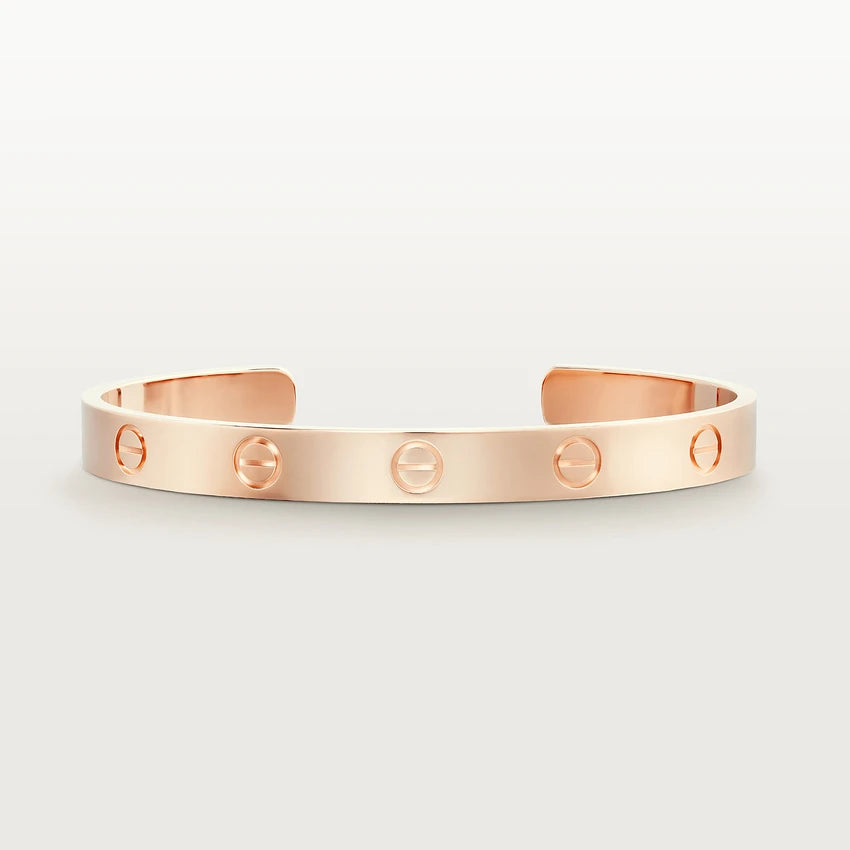 [Kincade Jewelrys] Bracelet Love 6,1 mm avec manchette ouverte 