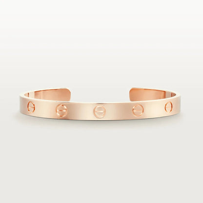 [Kincade Jewelrys] Bracelet Love 6,1 mm avec manchette ouverte 