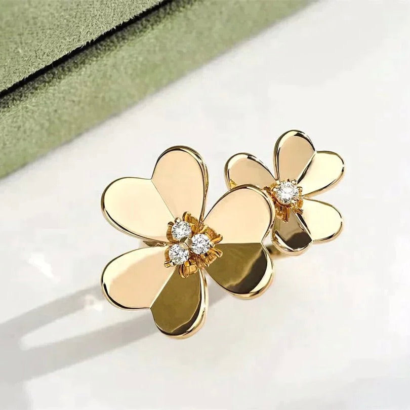 [Kincade Jewelrys] BAGUE EN OR ET DIAMANTS CLOVER COMOS