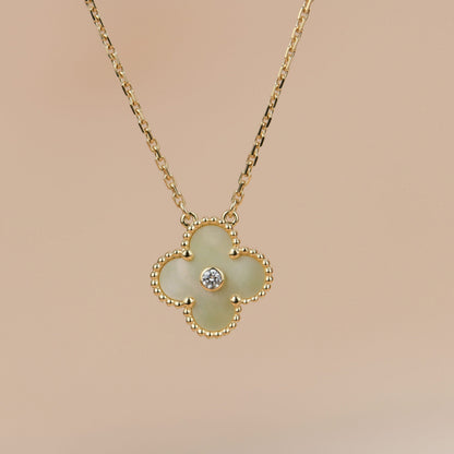 [Kincade Jewelrys] Collier Clover 15 mm en or et nacre