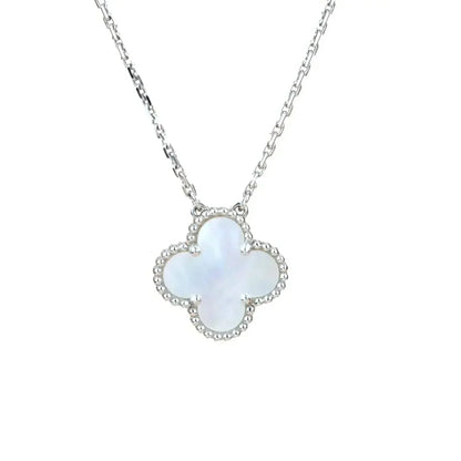 [Kincade Jewelrys] CLOVER 15MM NACRE BLANCHE ARGENT