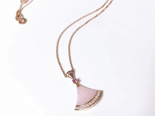 [Kincade Jewelrys] COLLIER DREAM NACRE ROSE DIAMANT
