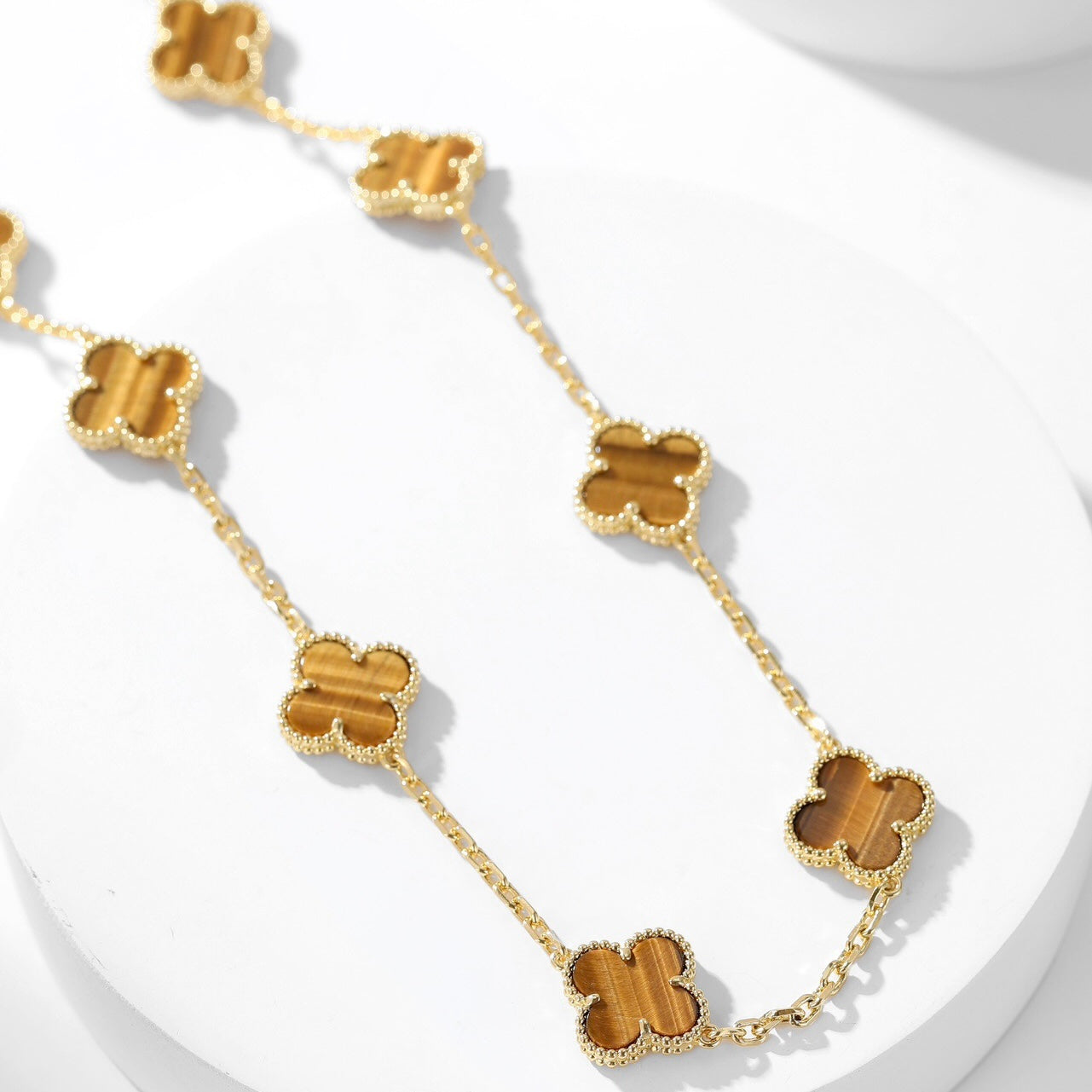 [Kincade Jewelrys]CLOVERS LE COLLIER ŒIL DE TIGRE À 10 MOTIFS