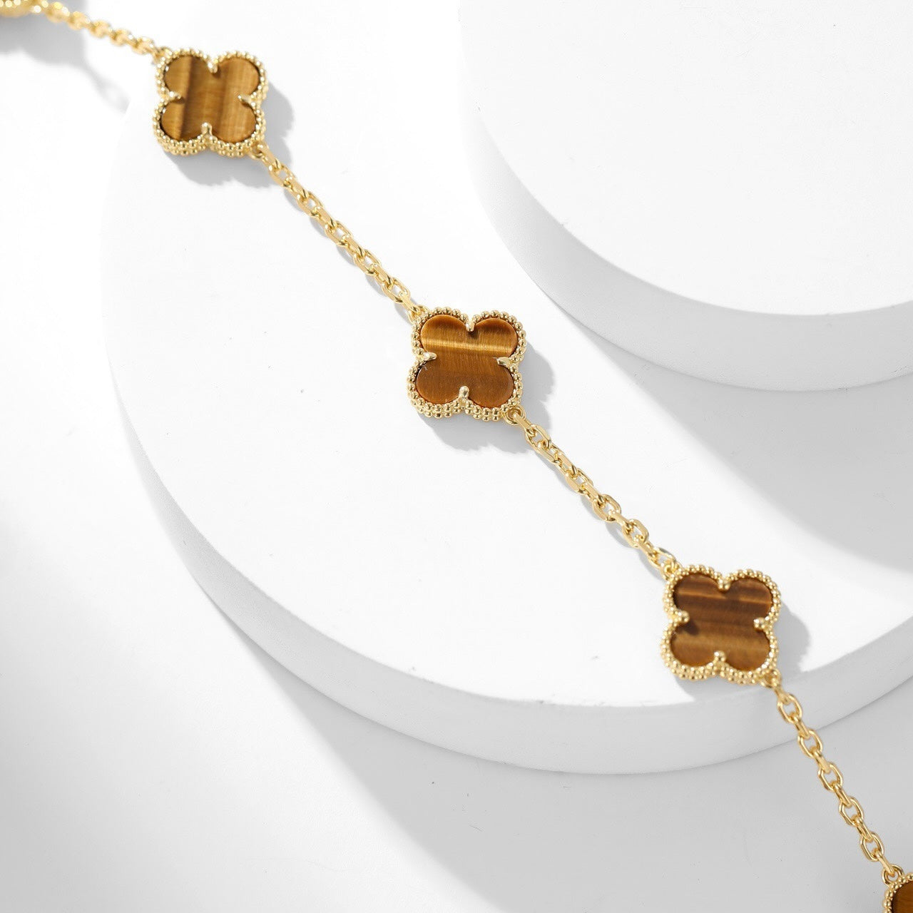 [Kincade Jewelrys]CLOVERS LE COLLIER ŒIL DE TIGRE À 10 MOTIFS