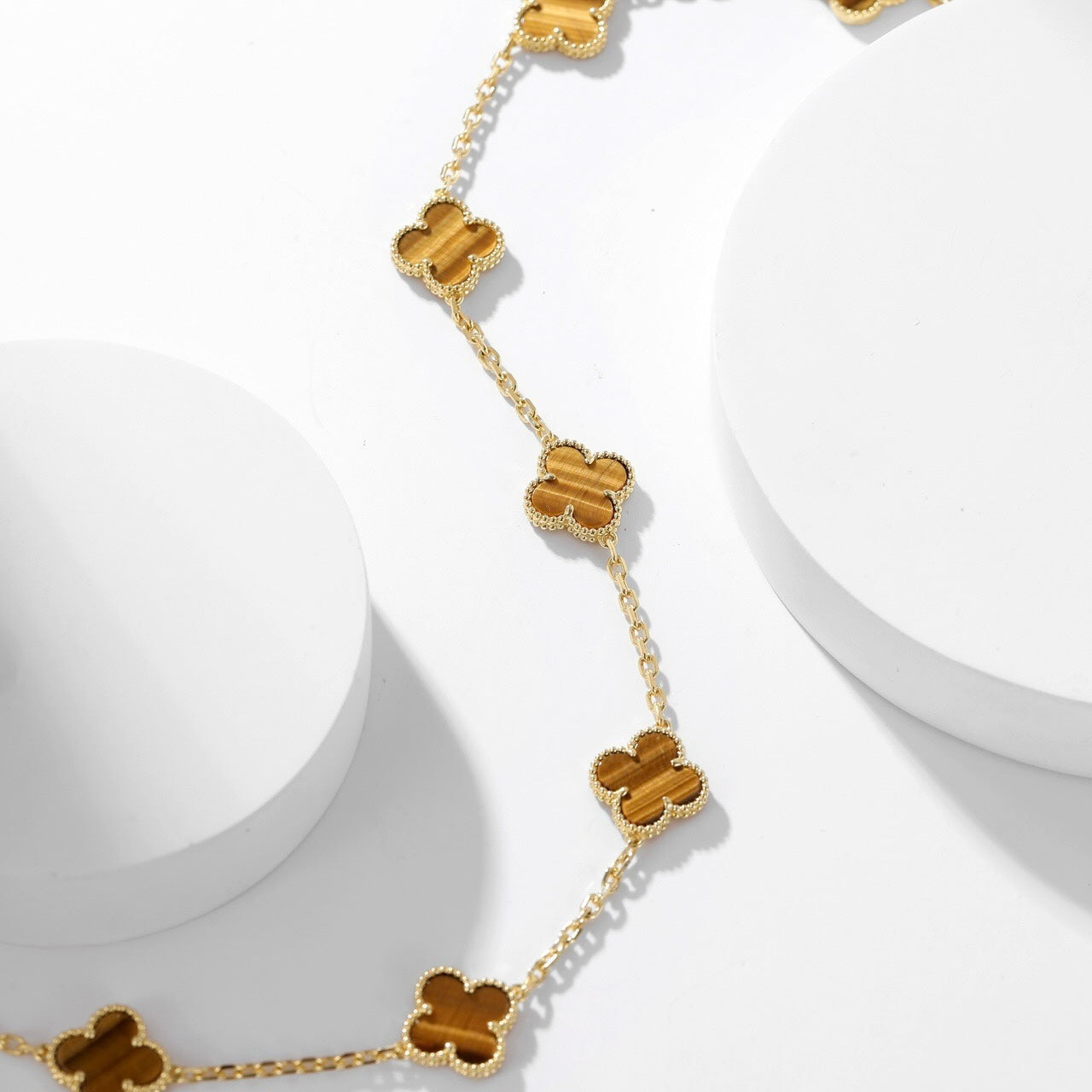 [Kincade Jewelrys]CLOVERS LE COLLIER ŒIL DE TIGRE À 10 MOTIFS
