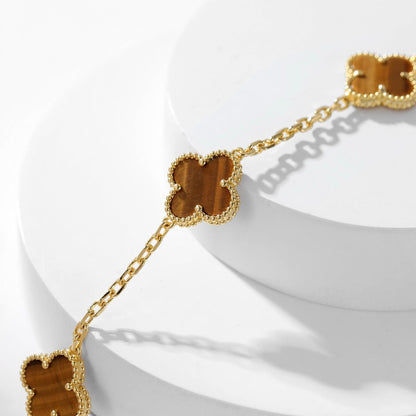 [Kincade Jewelrys]CLOVERS LE COLLIER ŒIL DE TIGRE À 10 MOTIFS