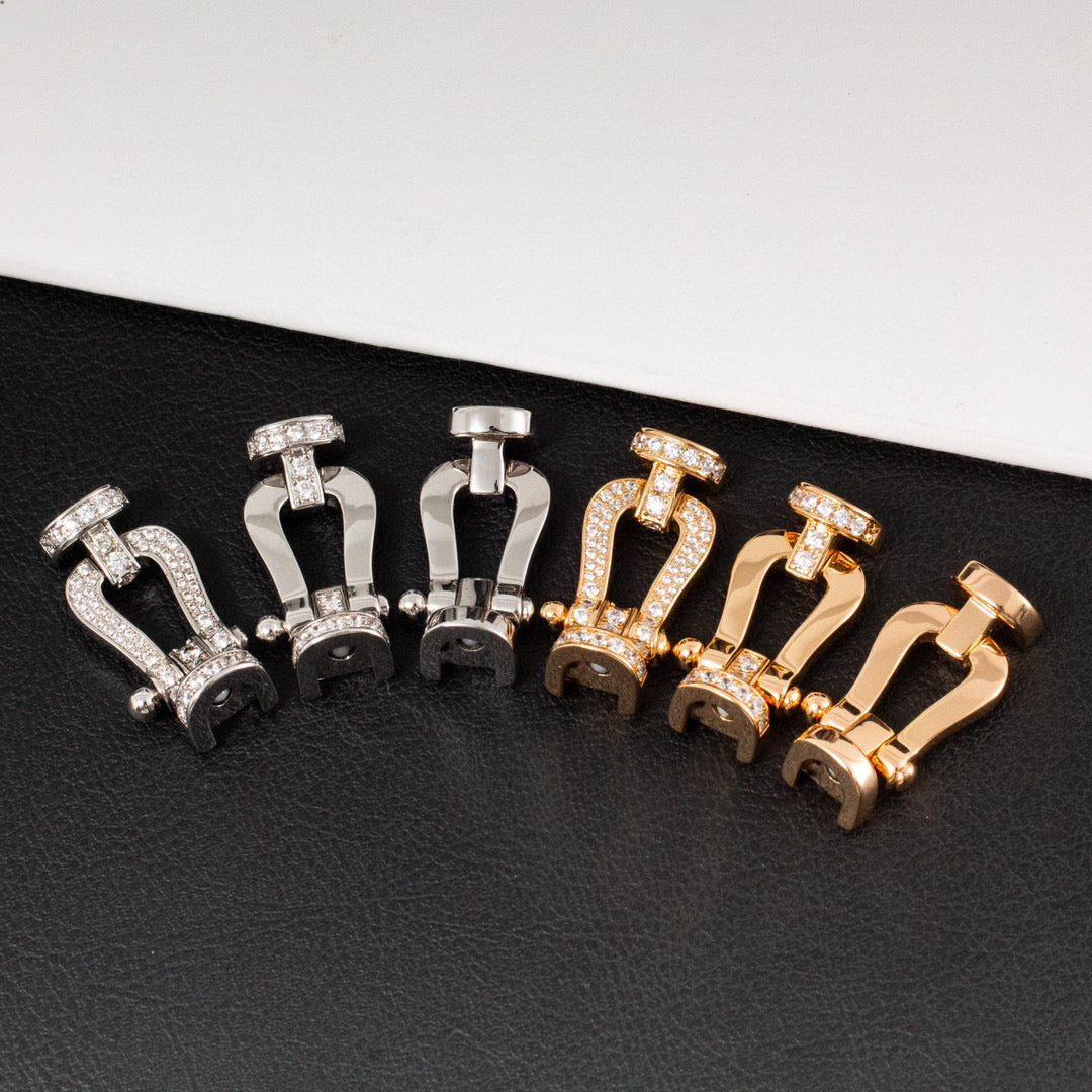 [Kincade Jewelrys]FORCE LARGE HORSESHOE FULL DIAMOND BRACELET GOLD