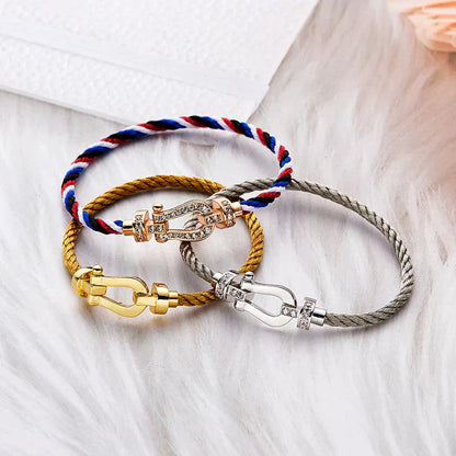 [Kincade Jewelrys]FORCE LARGE HORSESHOE NO DIAMOND BRACELET GOLD