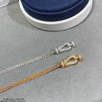 [Kincade Jewelrys]FORCE SMALL HORSESHOE  DIAMOND CHAIN ROPE BRACELET