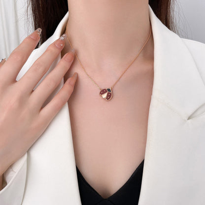 [Kincade Jewelrys] COLLIER COCCINELLE CORNALINES PORTE-BONHEUR