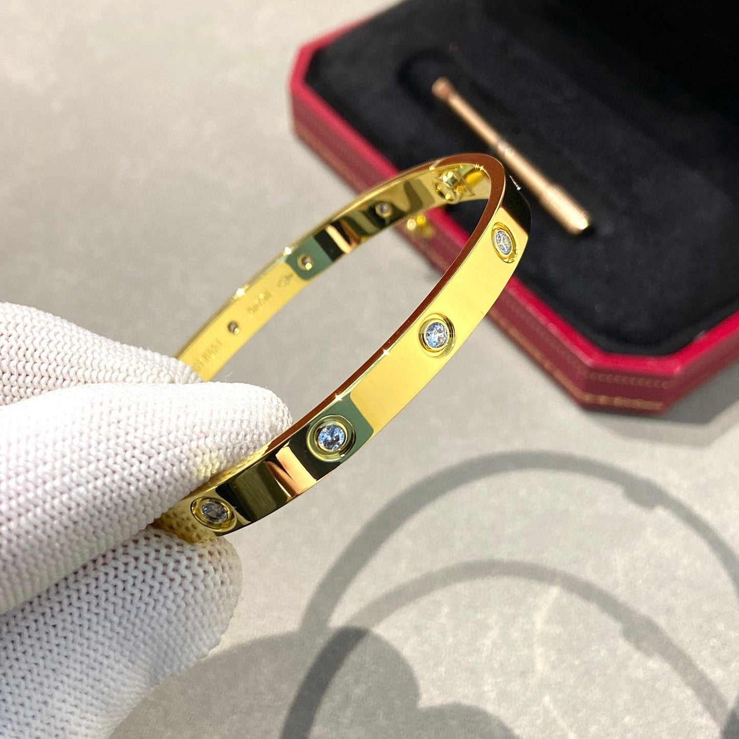 [Kincade Jewelrys] Bracelet Love 6,1 mm 10 diamants