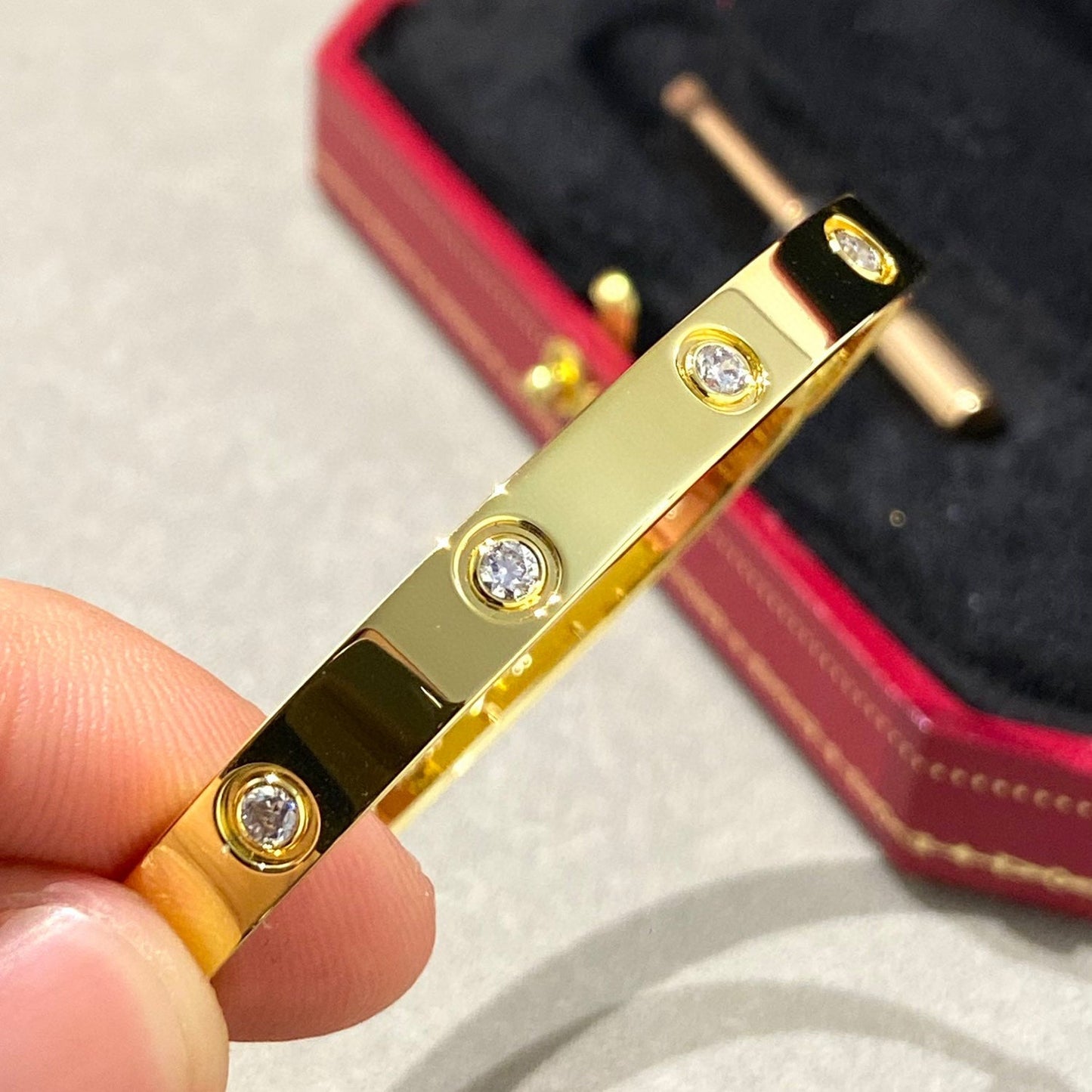 [Kincade Jewelrys] Bracelet Love 6,1 mm 10 diamants