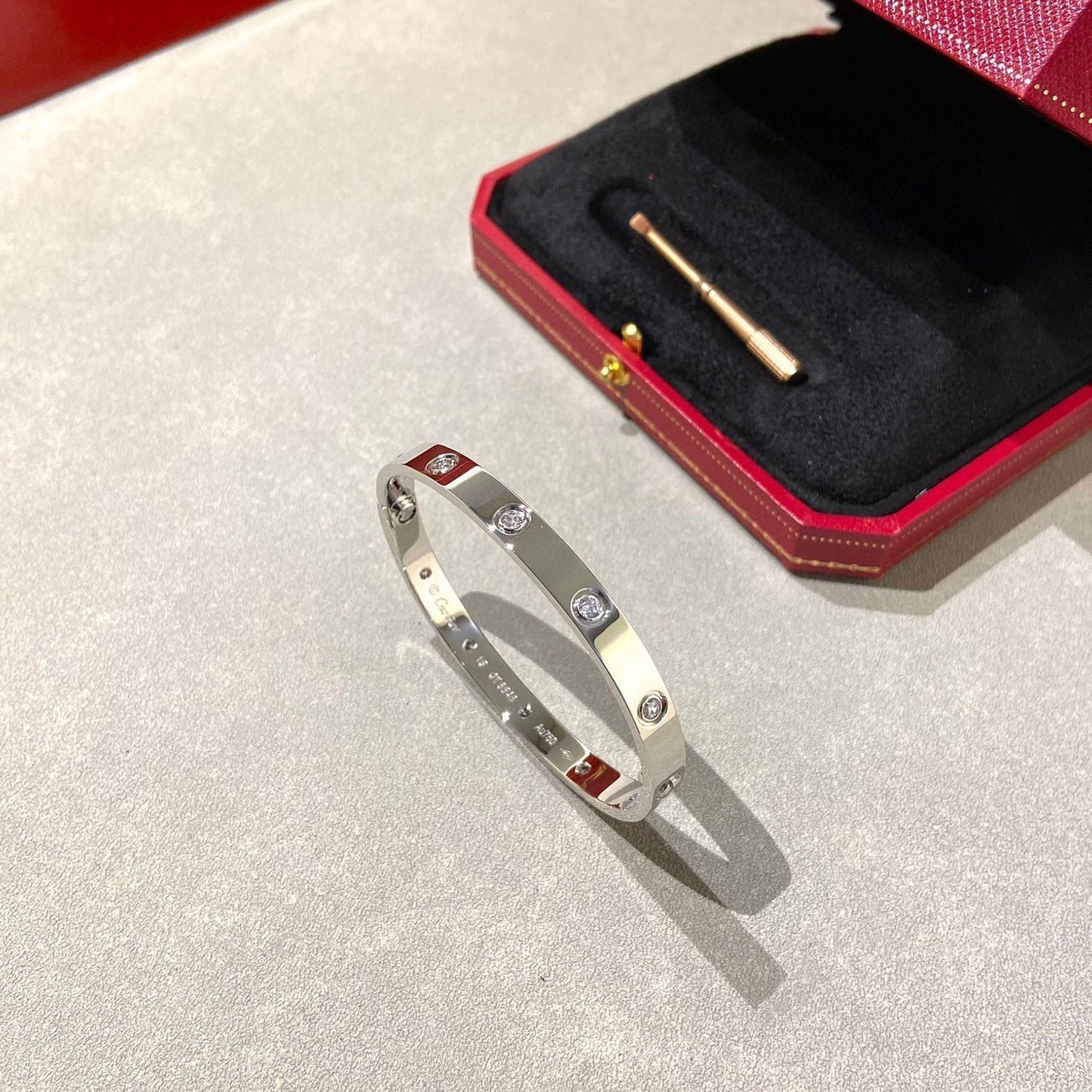 [Kincade Jewelrys] Bracelet Love 6,1 mm 10 diamants