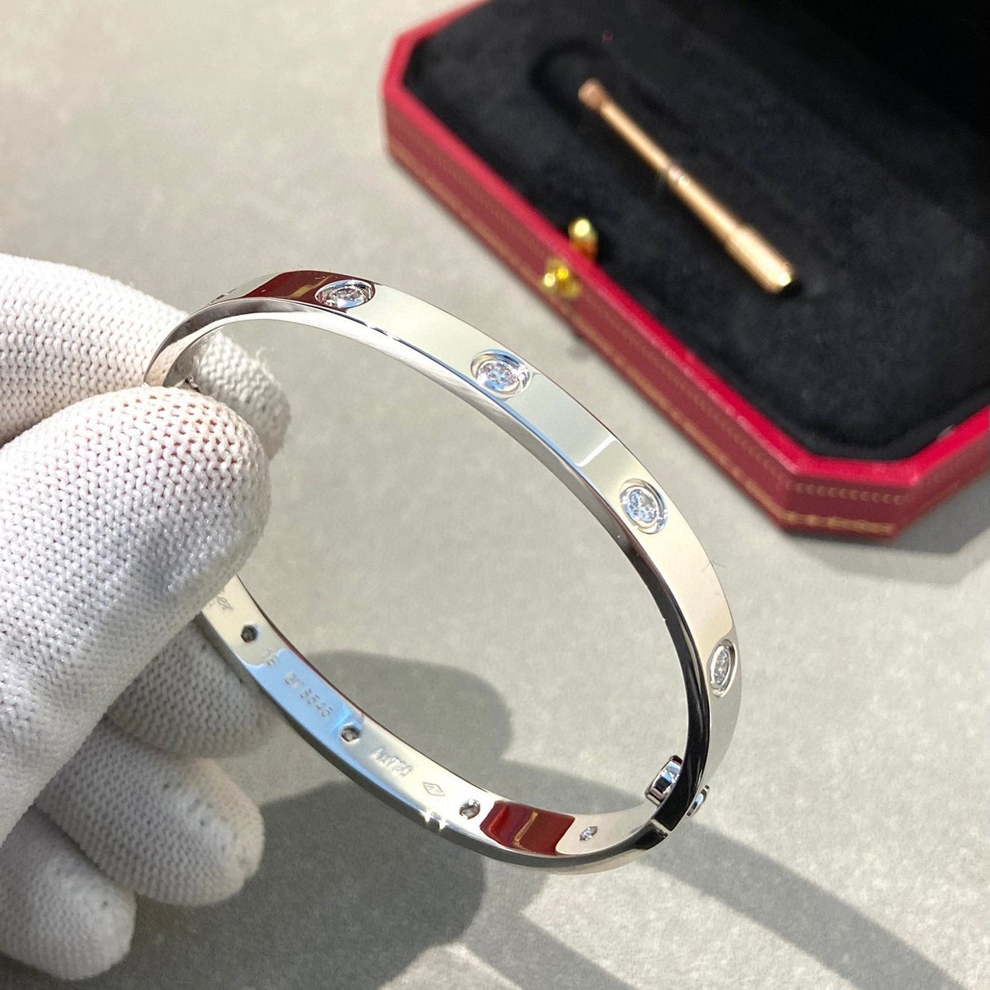 [Kincade Jewelrys] Bracelet Love 6,1 mm 10 diamants