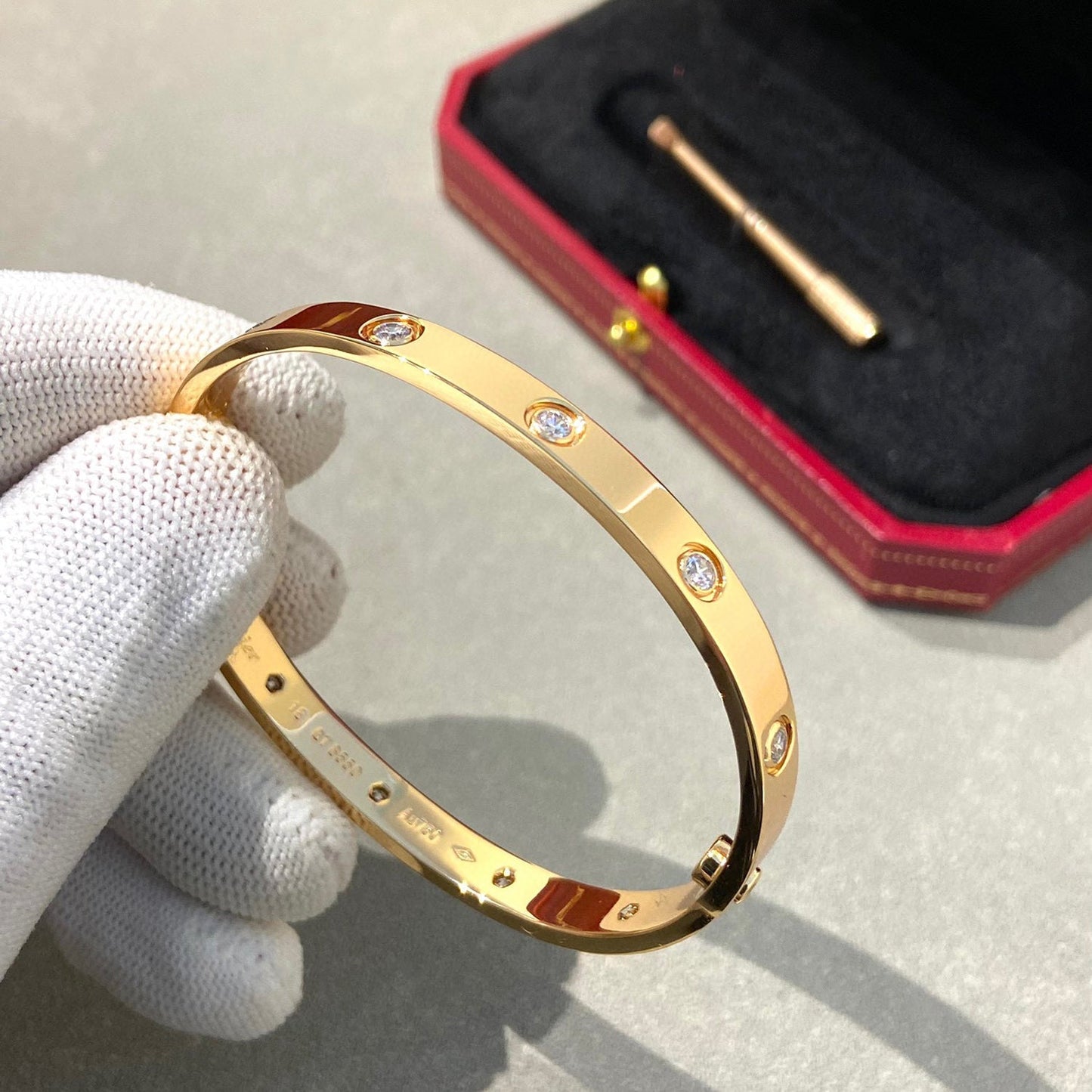 [Kincade Jewelrys] Bracelet Love 6,1 mm 10 diamants