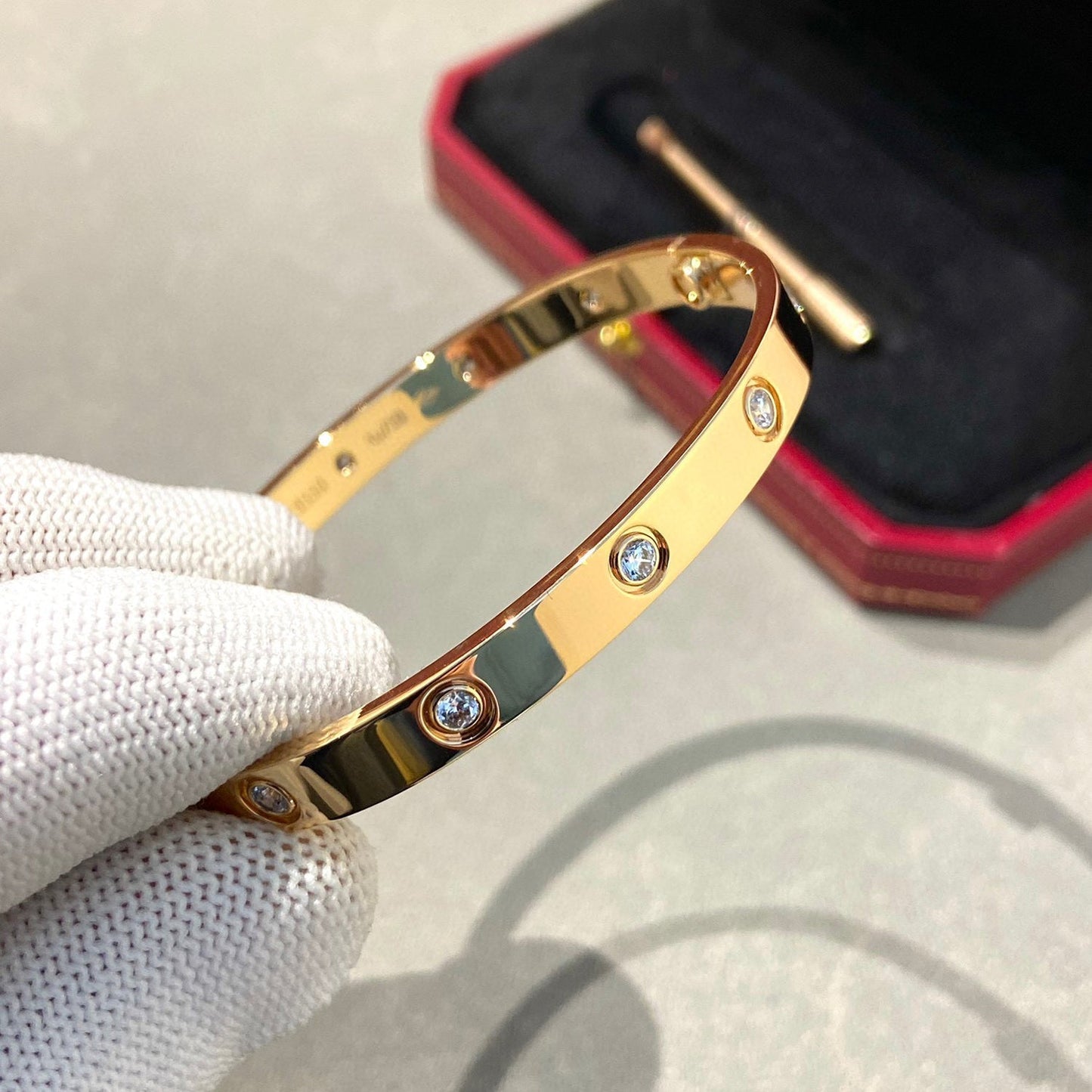 [Kincade Jewelrys] Bracelet Love 6,1 mm 10 diamants