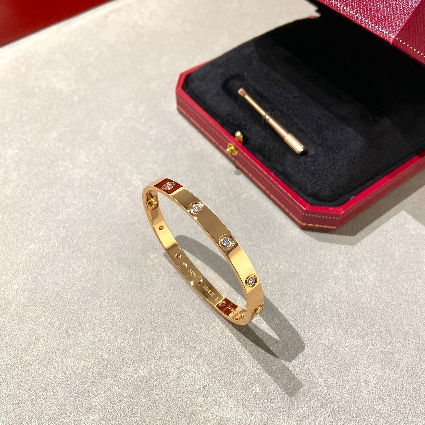 [Kincade Jewelrys] Bracelet Love 6,1 mm 10 diamants