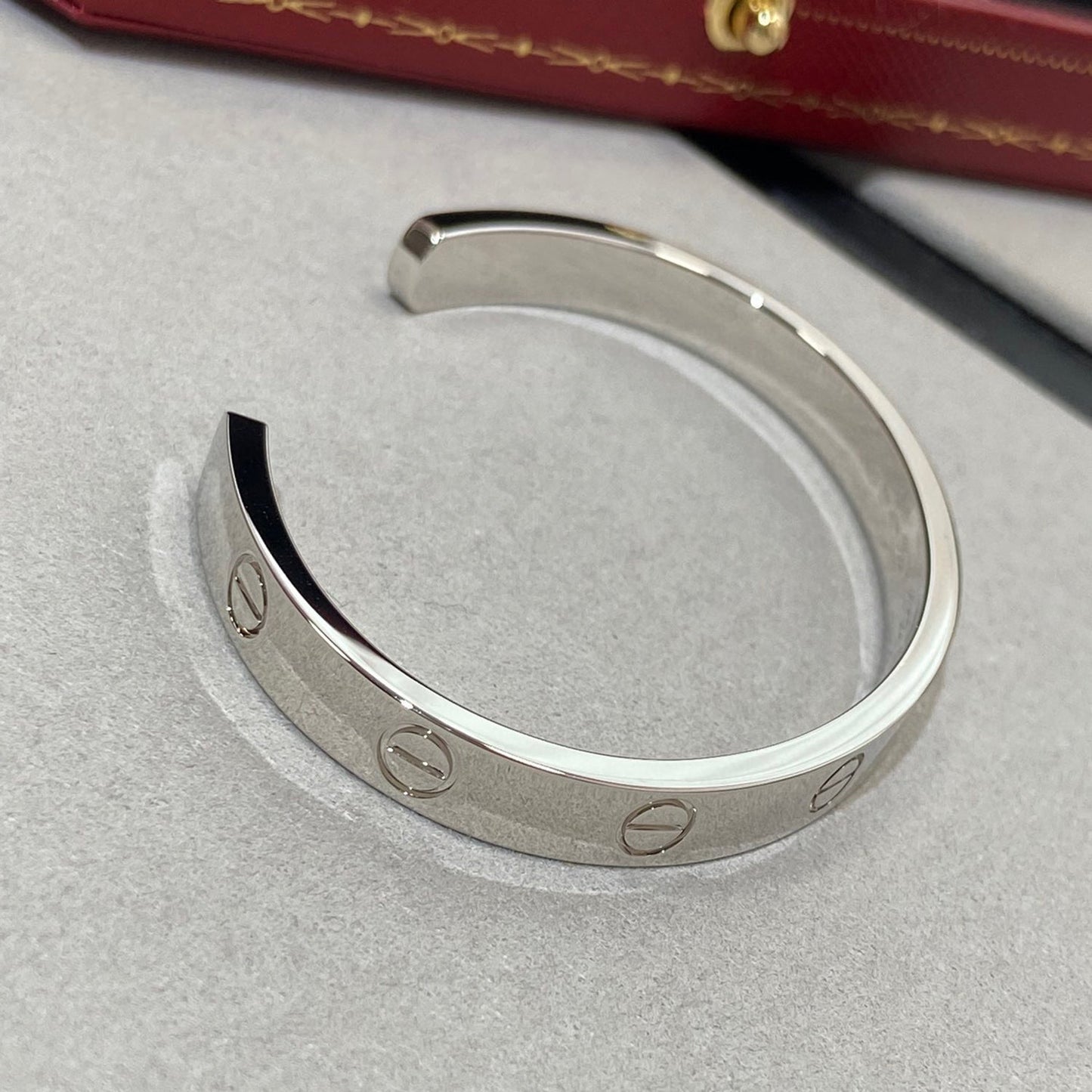 [Kincade Jewelrys]LOVE BRACELET 6.1MM 1 DIAMOND OPEN CUFF