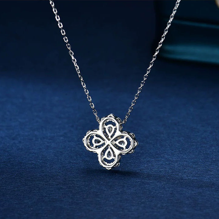 [Kincade Jewelrys]LOOP NECKLACE FULL MOTIF DIAMOND 16MM MULTIPLE COLORS