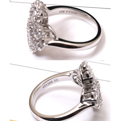 [Kincade Jewelrys] BAGUE BOUCLE MOTIF COMPLET DIAMANT 16MM ARGENT