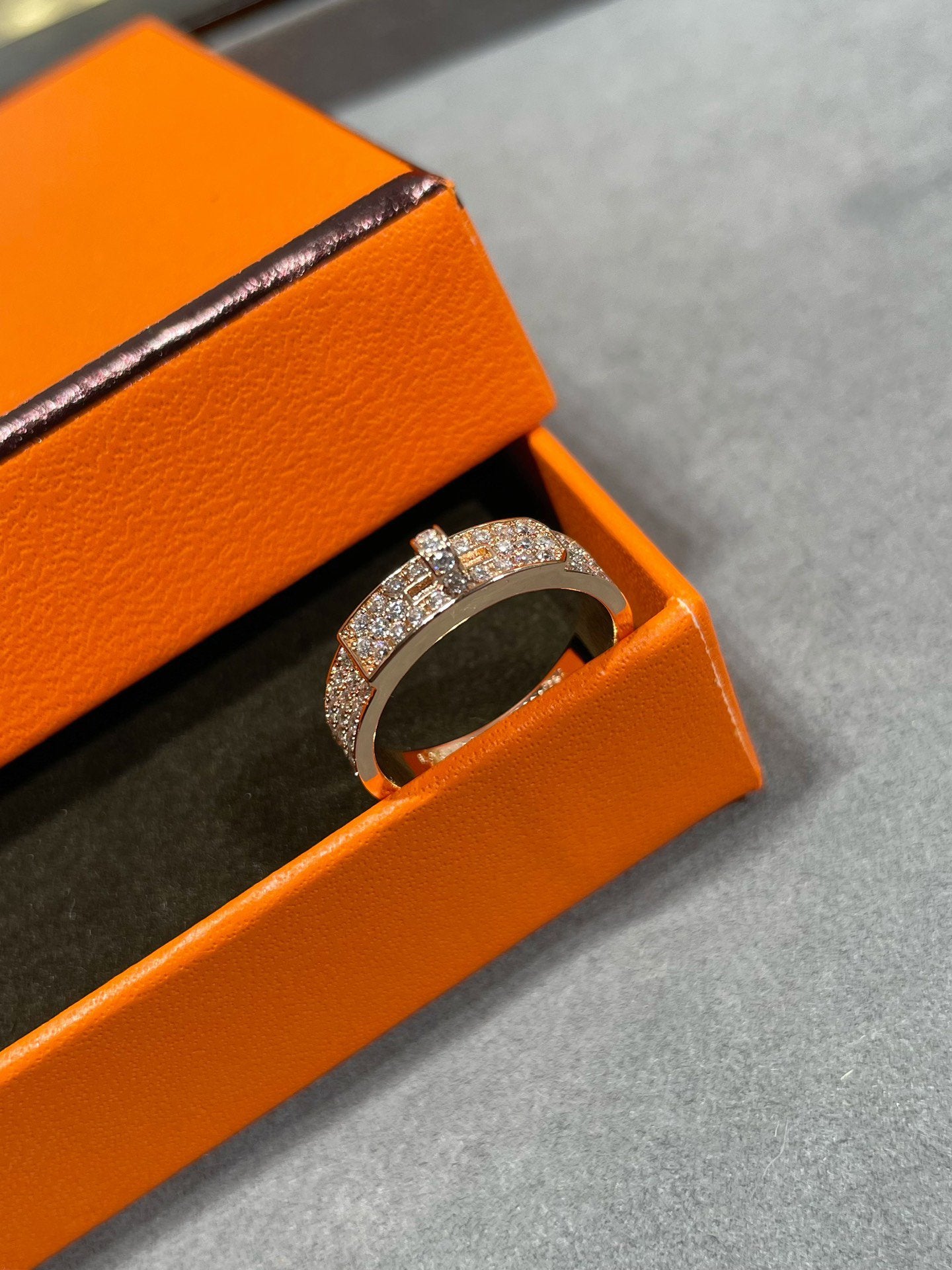 [Kincade Jewelrys]KELLY PINK GOLD DIAMOND RING