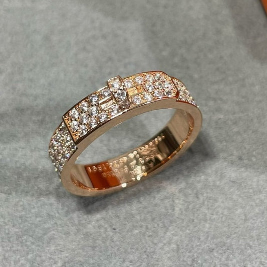 [Bijoux Kincade] BAGUE KELLY EN OR ROSE ET DIAMANT