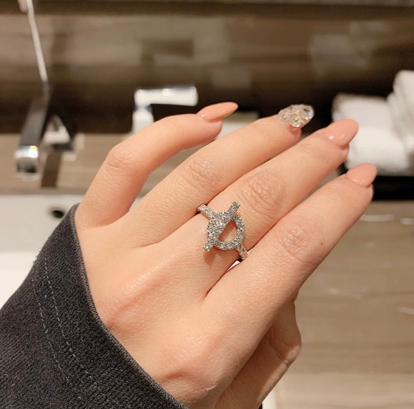 [Kincade Jewelrys]ECHAPPEE RING SILVER DIAMOND