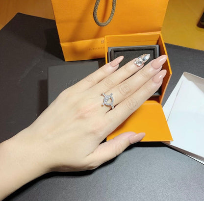 [Kincade Jewelrys]ECHAPPEE RING SILVER DIAMOND