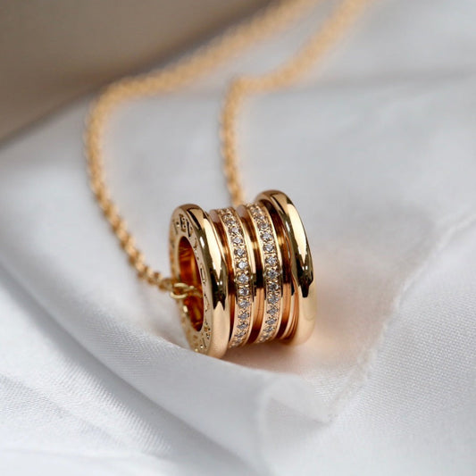 [Kincade Jewelrys] Collier en or rose et diamants ZERO 1