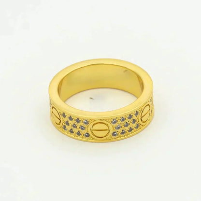 [Kincade Jewelrys]LOVE RING 5.5MM DIAMONDS PAVED