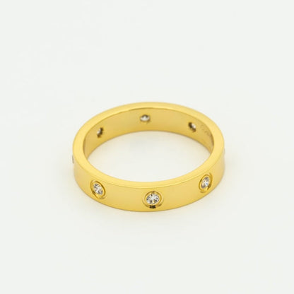 [Kincade Jewelrys]LOVE RING 3.6MM 8 DIAMONDS