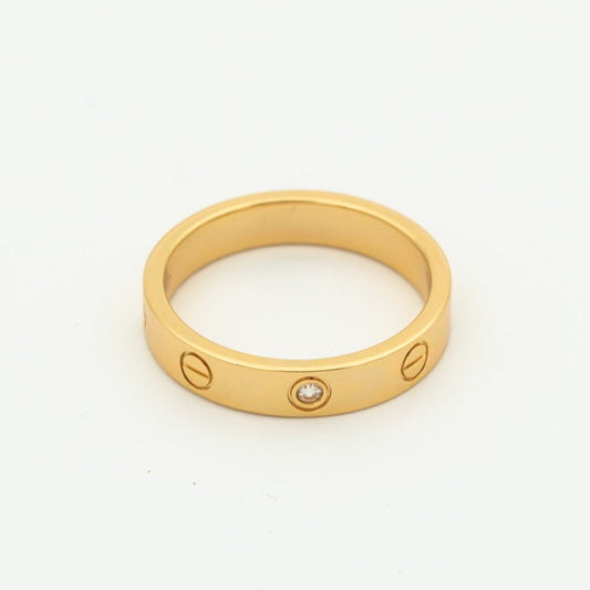 [Kincade Jewelrys] BAGUE D'AMOUR 4MM 1 DIAMANT OR ROSE