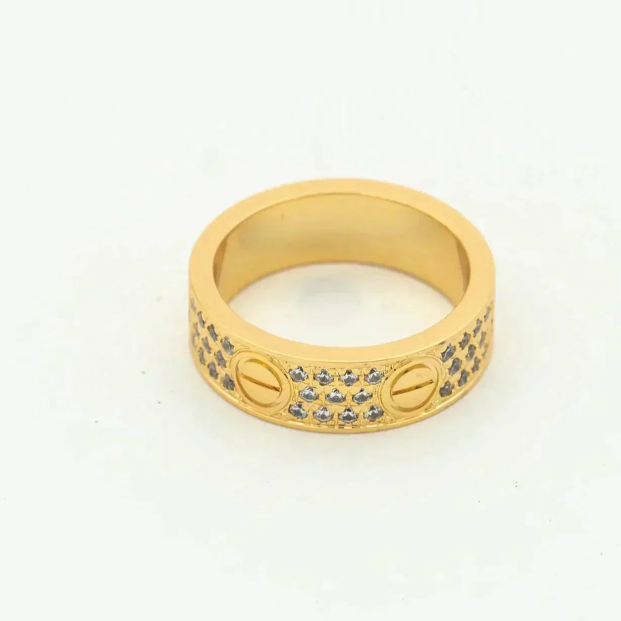 [Kincade Jewelrys]LOVE RING 5.5MM DIAMONDS PAVED