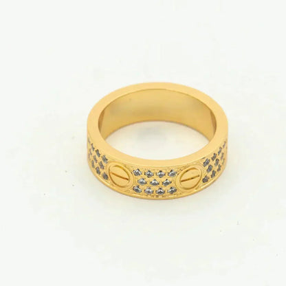 [Kincade Jewelrys]LOVE RING 5.5MM DIAMONDS PAVED