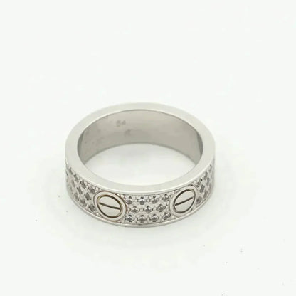 [Kincade Jewelrys]LOVE RING 5.5MM DIAMONDS PAVED