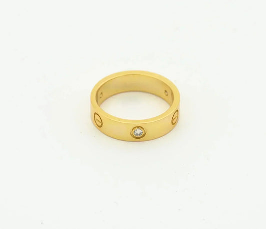 [Kincade Jewelrys] BAGUE D'AMOUR 4MM 1 DIAMANT OR