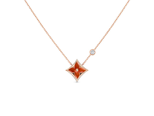 [Kincade Jewelrys] COLLIER ÉTOILE OR ROSE 1 DIAMANT