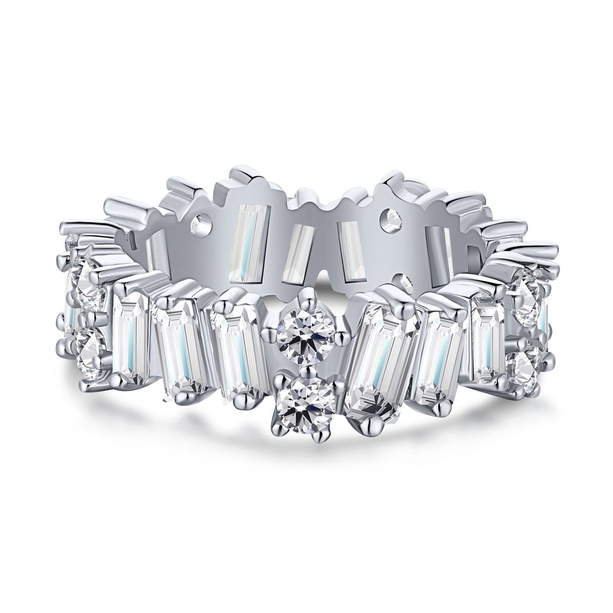 [Kincade Jewelrys] Bague tennis délicate à formes multiples