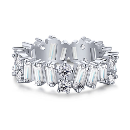 [Kincade Jewelrys] Bague tennis délicate à formes multiples