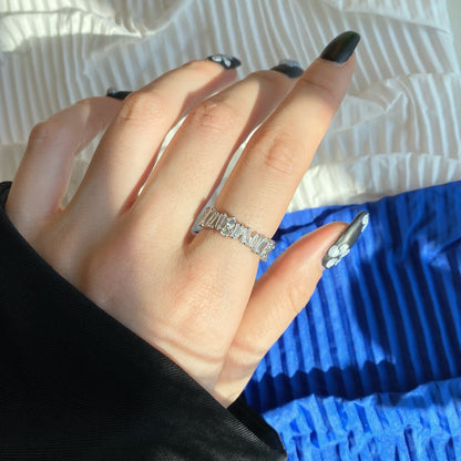 [Kincade Jewelrys] Bague tennis délicate à formes multiples