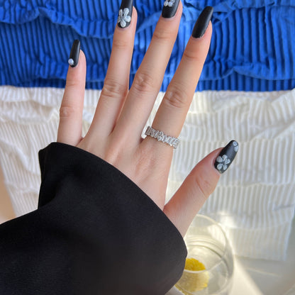 [Kincade Jewelrys] Bague tennis délicate à formes multiples