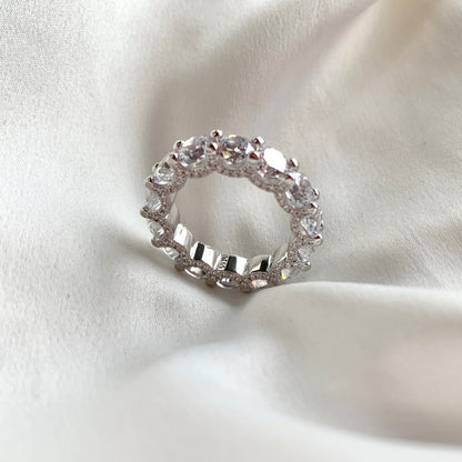 [Kincade Jewelry] Superbe bague tennis ronde