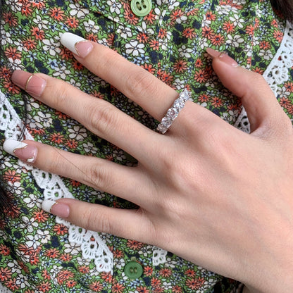 [Kincade Jewelry] Superbe bague tennis ronde