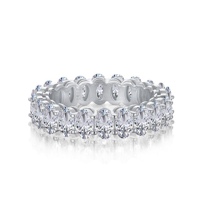 [Bijoux Kincade] Bague tennis ovale ornée