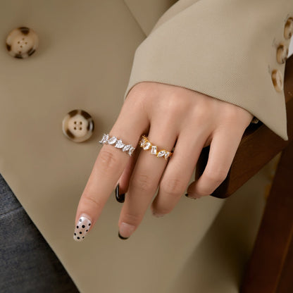 [Kincade Jewelrys]Delicate Multi Cut Ring