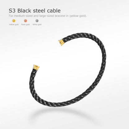[Kincade Jewelrys]CÂBLES POUR BRACELETS FORCE SERIES, 50 CHOIX (SÉLECTION À FAIRE SOI-MÊME)