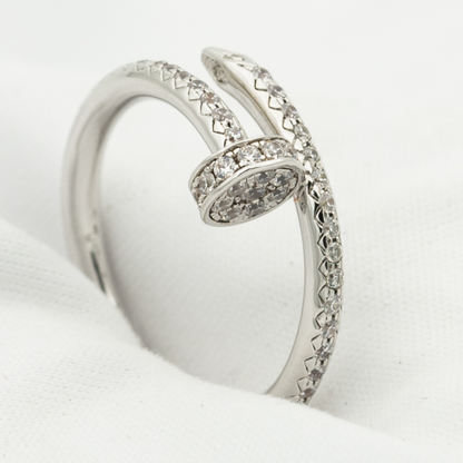 [Kincade Jewelrys]JUSTE RING 1.8MM SILVER DIAMONDS