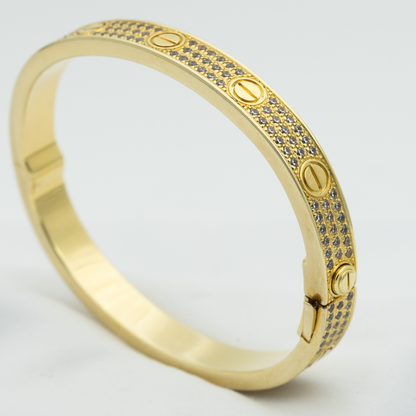 [Kincade Jewelrys] Bracelet Love 6,1 mm pavé de diamants 