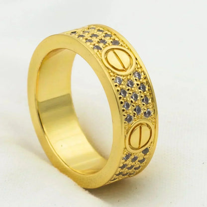 [Kincade Jewelrys]LOVE RING 5.5MM DIAMONDS PAVED